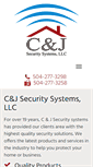 Mobile Screenshot of cjsecuritysystemsllc.com